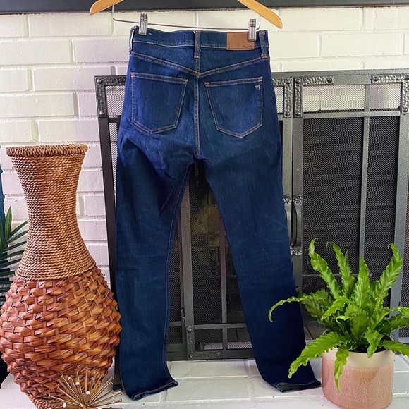 Madewell 9-inch High Rise Dark Wash Skinny Jeans - Picture 2 of 8